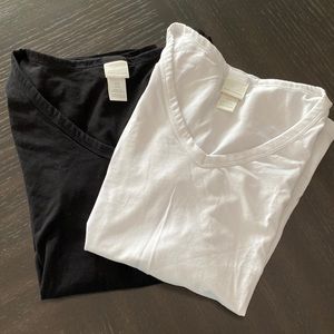 Two H&M V Neck T Shirts